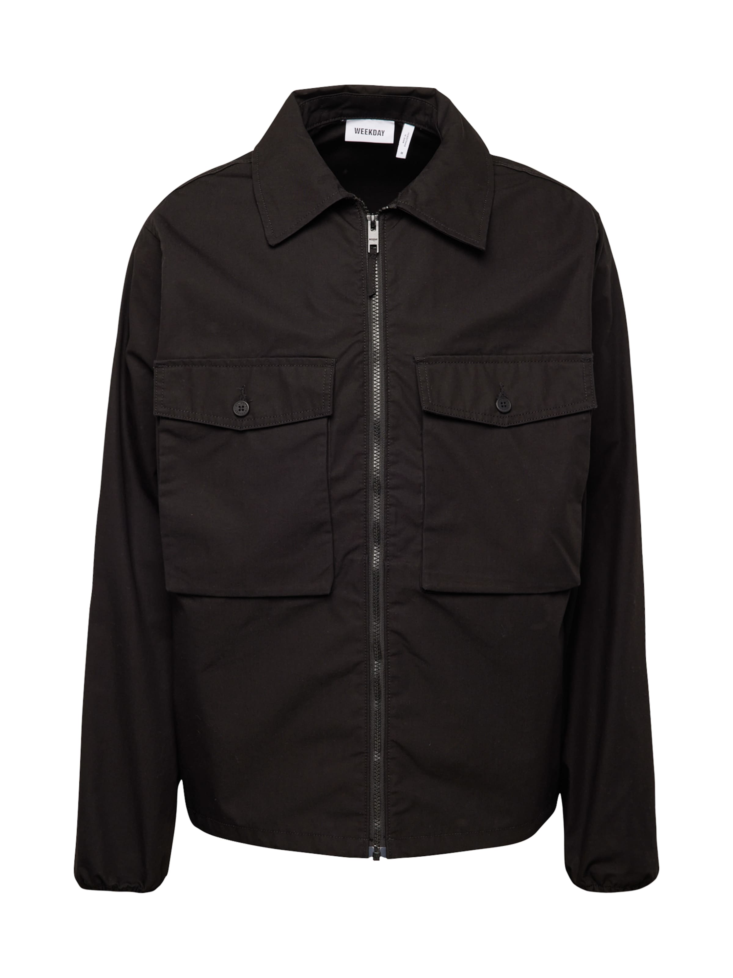 WEEKDAY Between-season jacket 'Frank' in Black: front