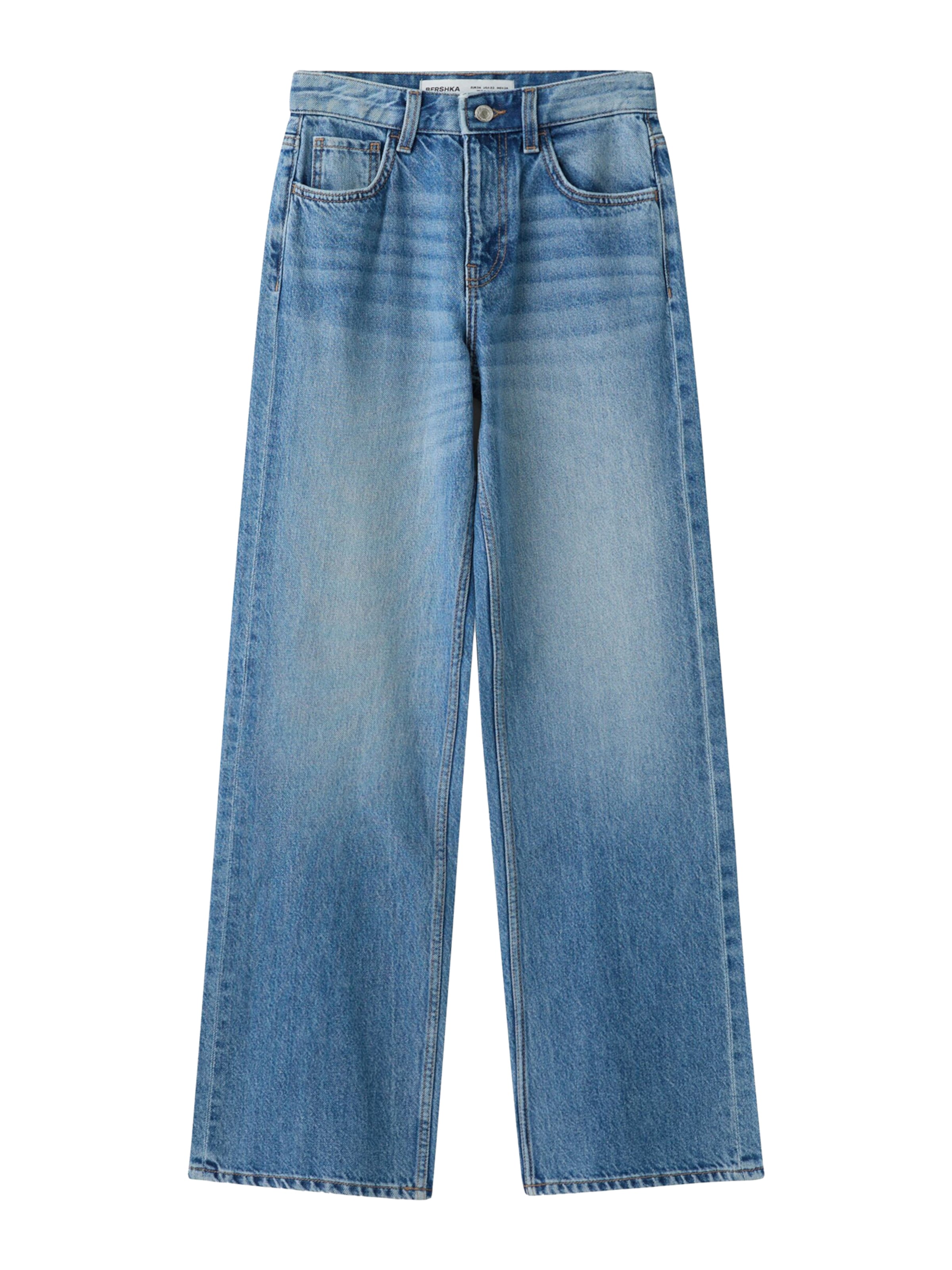 Jean Bershka en bleu : devant