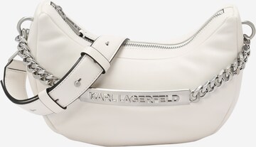 Borsa a spalla di Karl Lagerfeld in bianco