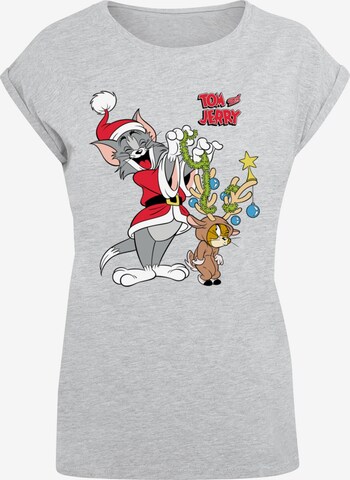 T-shirt 'Tom And Jerry - Reindeer' ABSOLUTE CULT en gris : devant