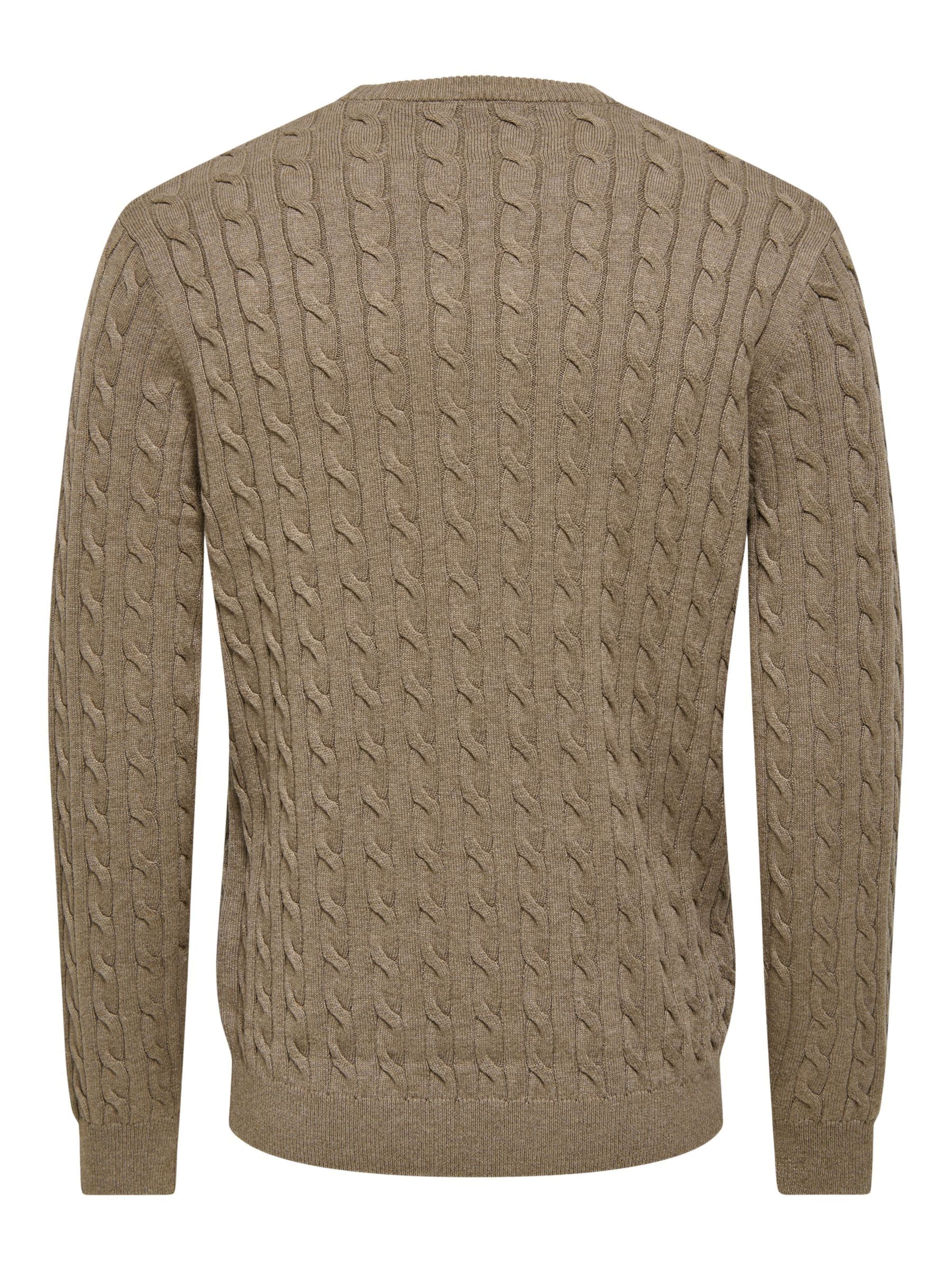 Only & Sons Trui 'ONSLOUI' in Bruin