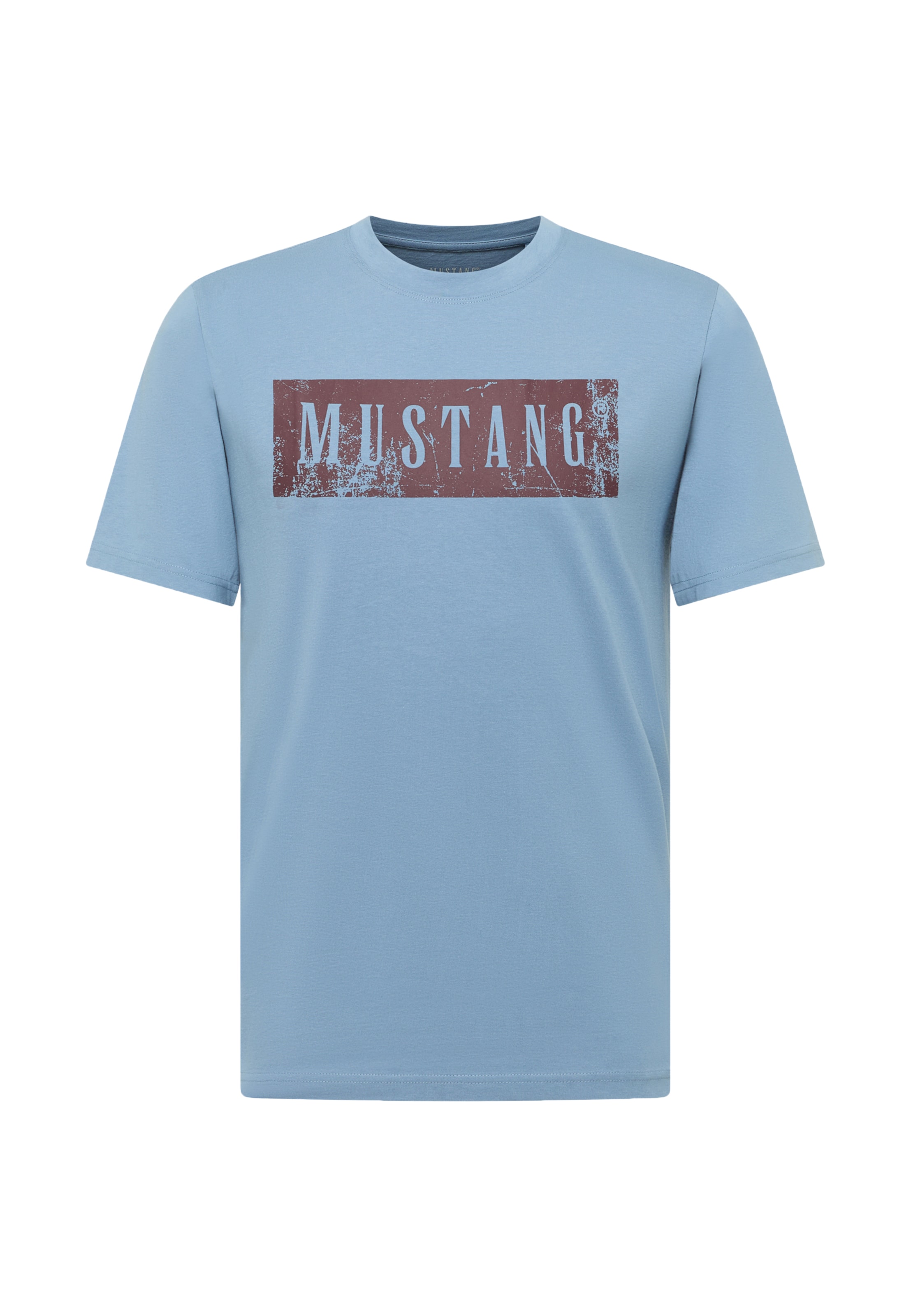 MUSTANG Tričko 'Austin' - Modrá: predná strana