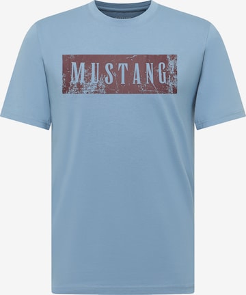 MUSTANG Tričko 'Austin' - Modrá: predná strana