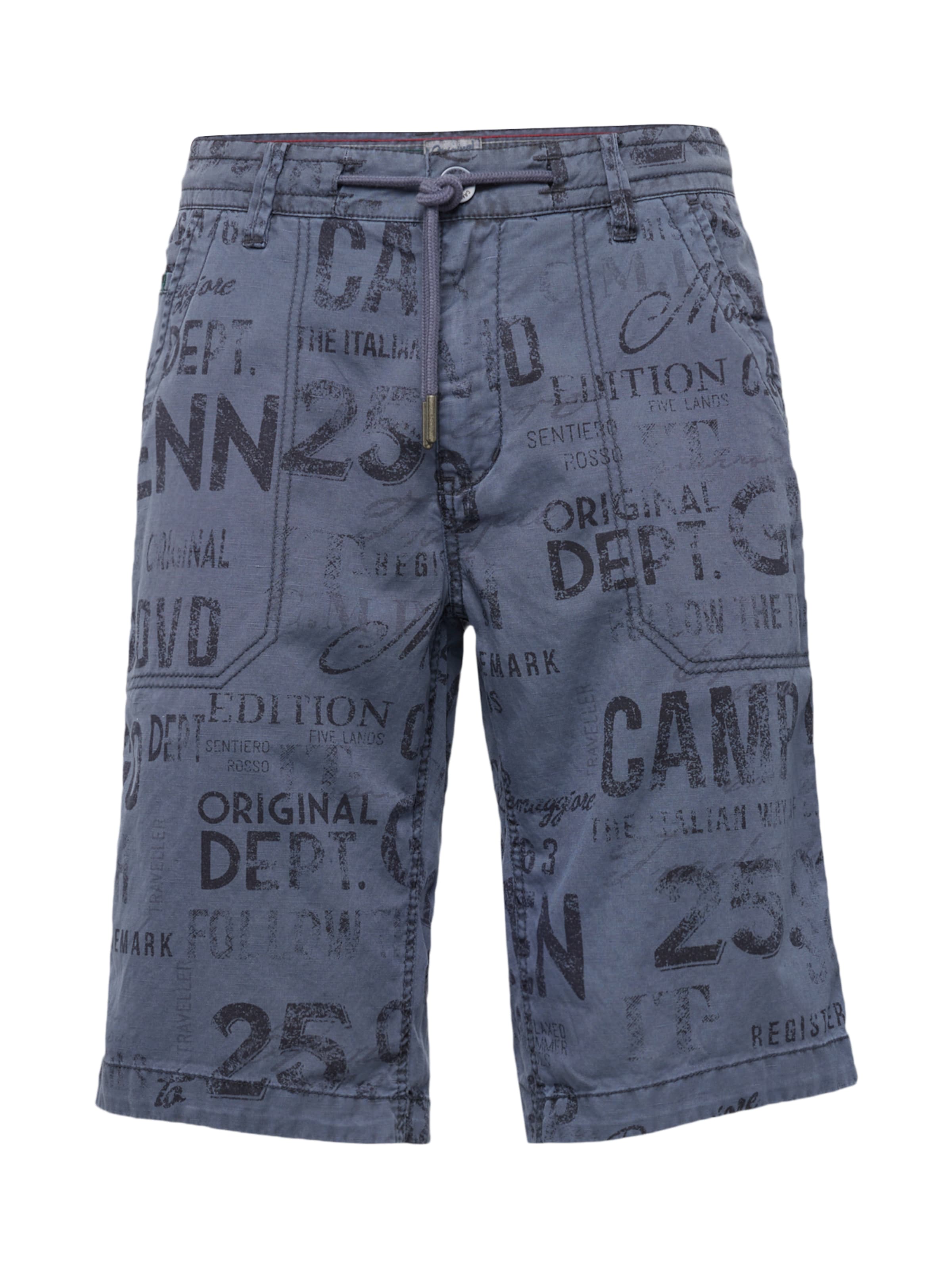 CAMP DAVID Regular Trousers 'Cinque Terre' in Blue: front