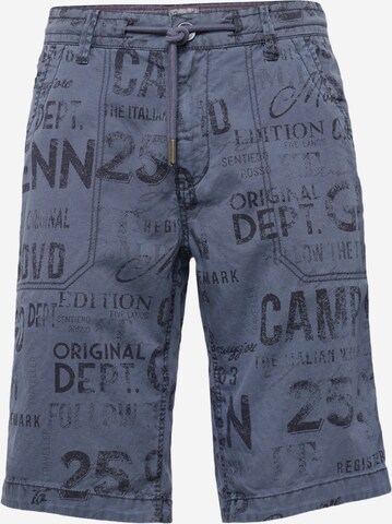 CAMP DAVID Regular Pants 'Cinque Terre' in Blue: front