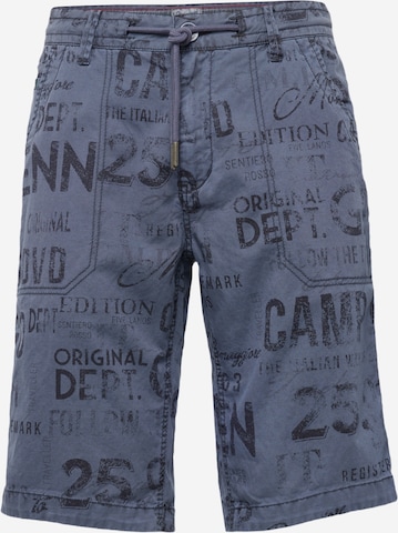 CAMP DAVID Normální Kalhoty – modrá: přední strana