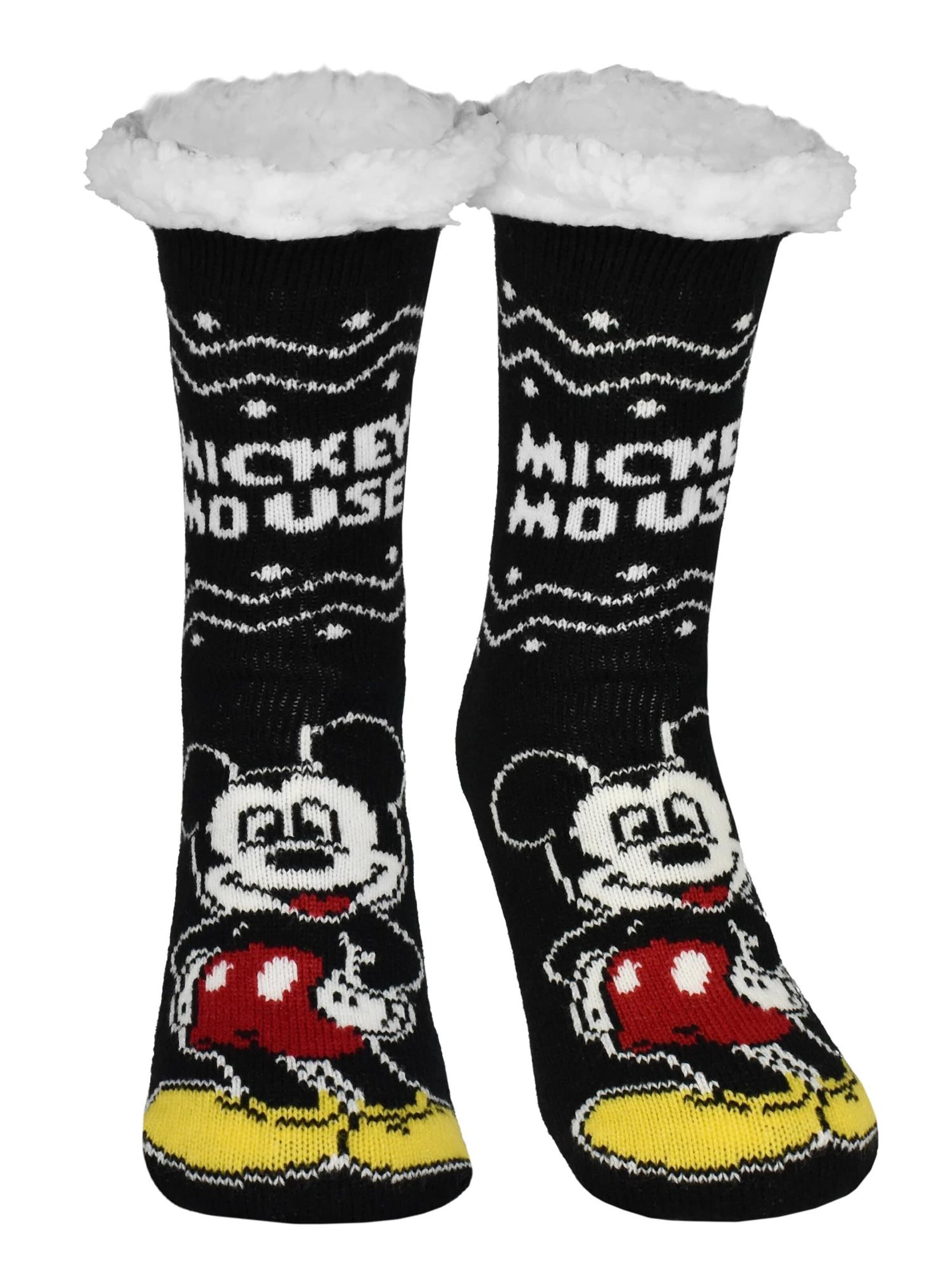 MICKEY MOUSE Socken‌‌‌‌ in Schwarz: Vorderseite
