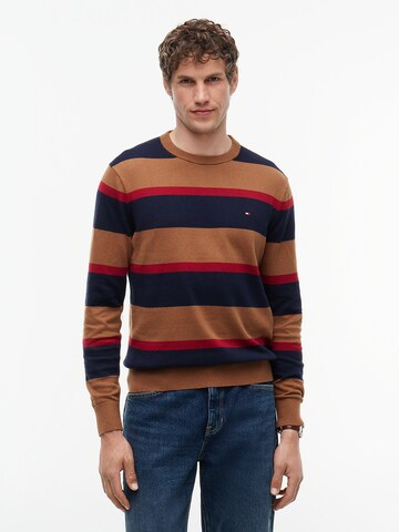 TOMMY HILFIGER Sweater in Brown: front