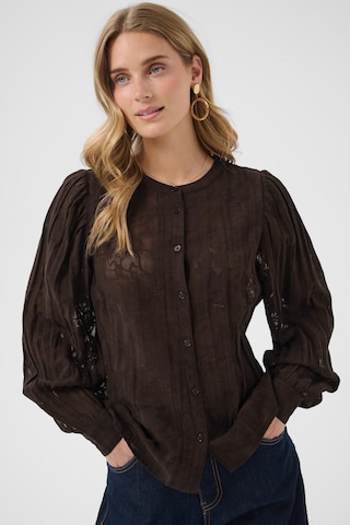 Cream Blouse 'Crissie' in Bruin
