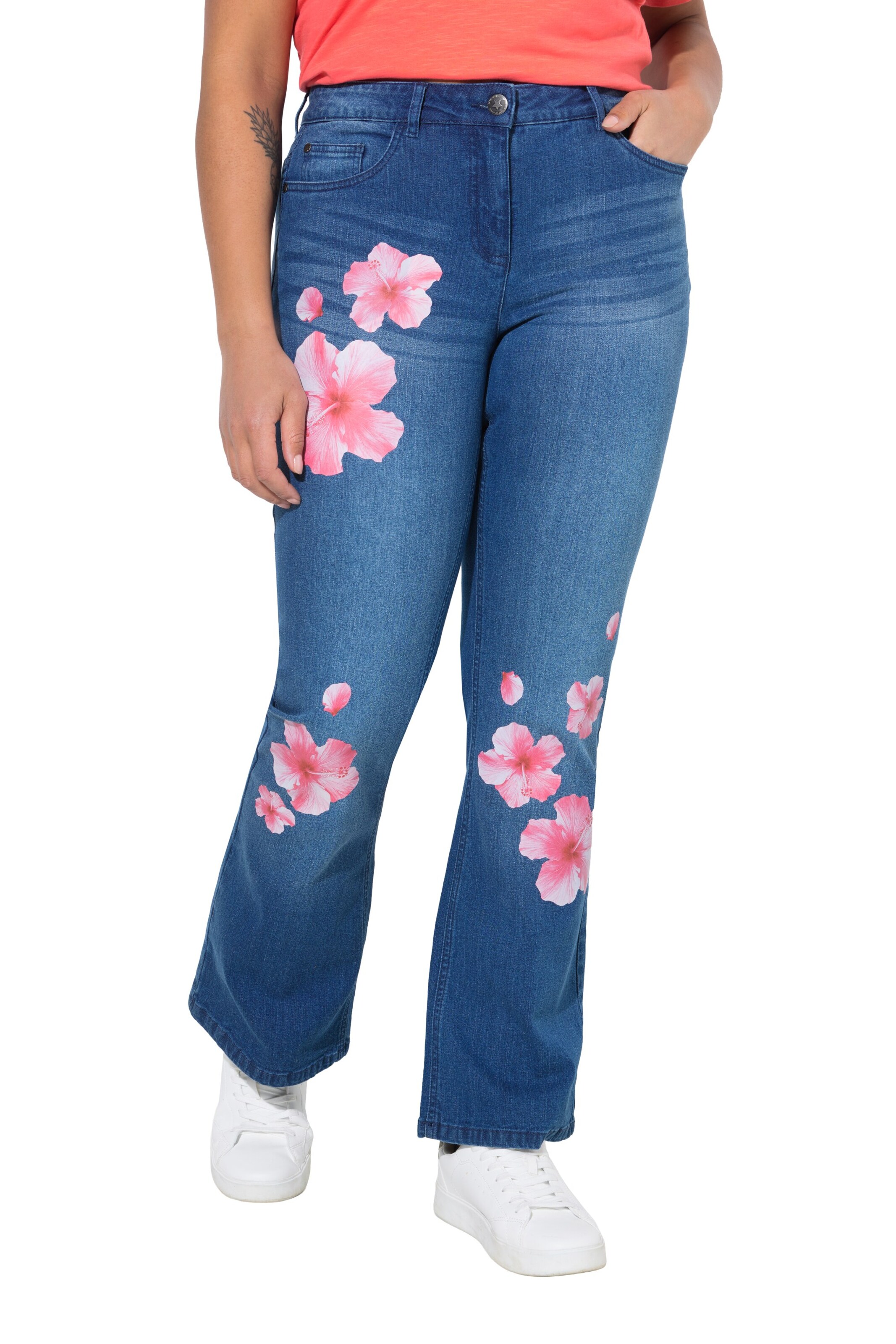 Angel of Style Flared Jeans in Blau: Vorderseite