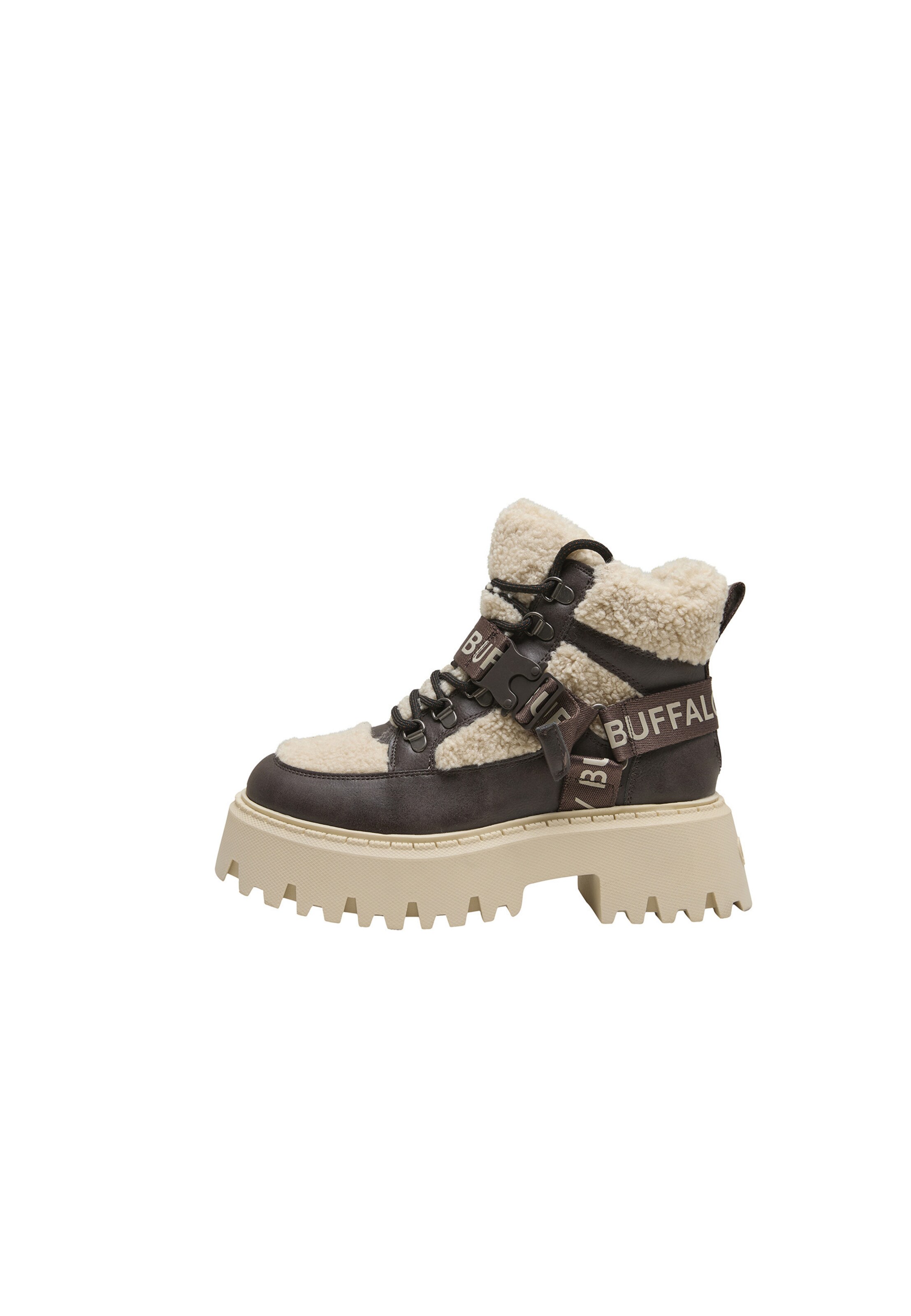 Bottines à lacets 'Aspen' BUFFALO en beige : devant