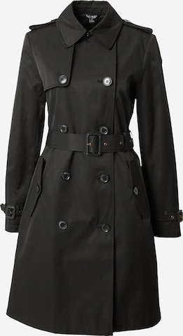 Manteau mi-saison Lauren Ralph Lauren en noir : devant