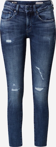 Skinny Jean G-Star RAW en bleu : devant