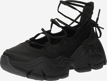 juoda BUFFALO Sportinio stiliaus batai su raišteliais 'BINARY GHILLIE': priekis