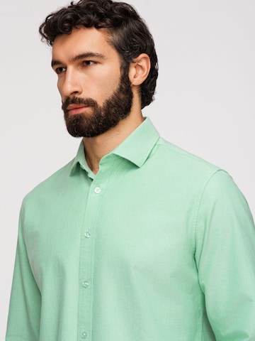 Ombre Regular fit Zakelijk overhemd in Groen
