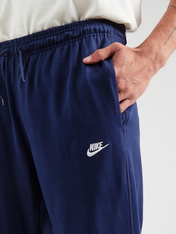 Nike Sportswear Zúžený strih Nohavice 'CLUB' - Modrá
