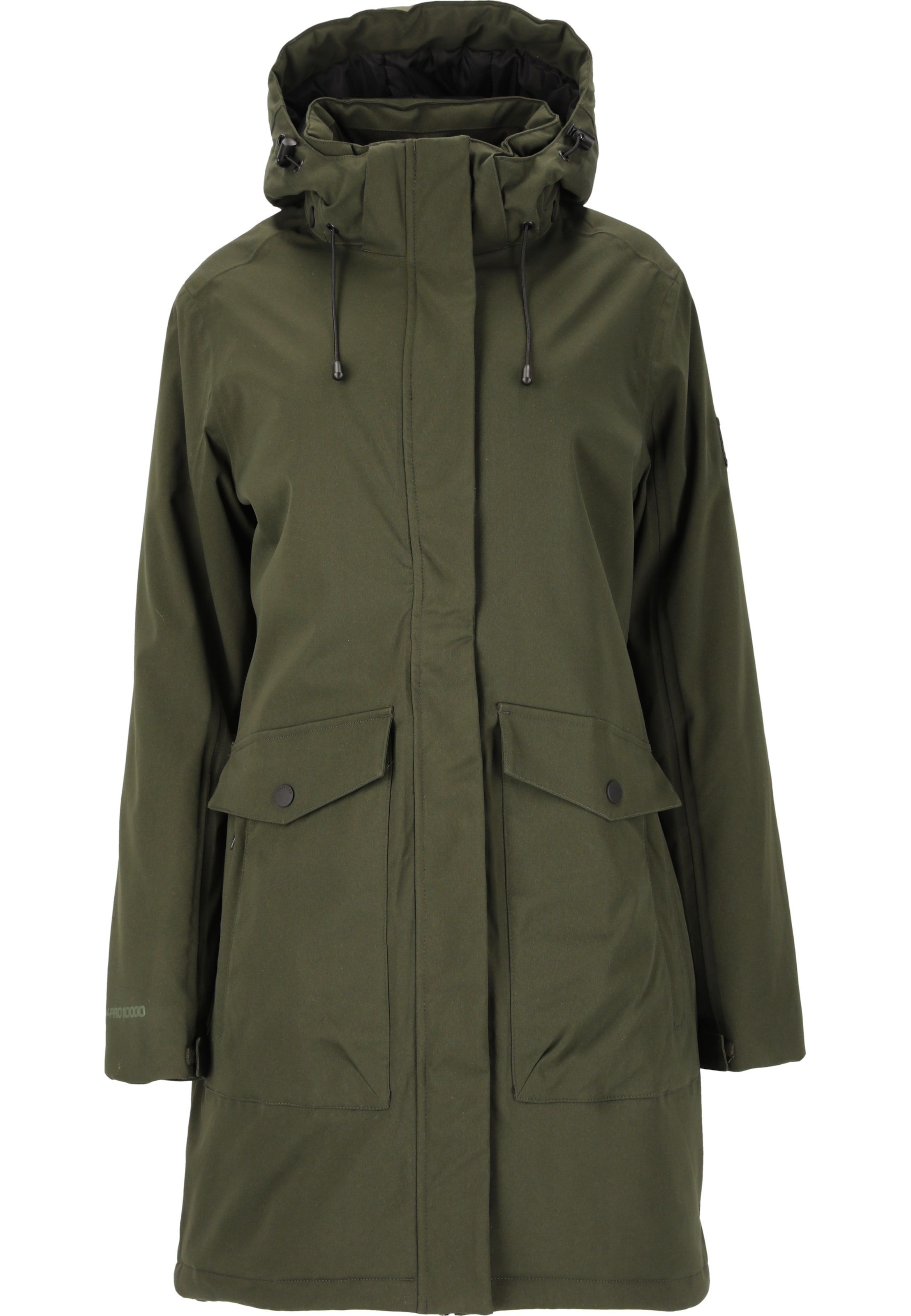 Whistler Winter parka 'Algoma' in Green: front