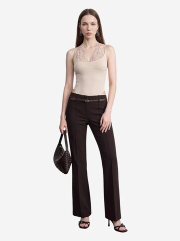 Body a camicia 'Bodys' di Dilvin in beige