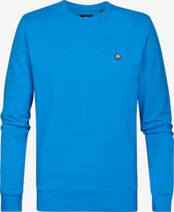 Sweat-shirt Petrol Industries en bleu : devant