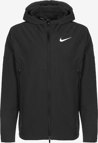 NIKE Trainingsjack 'Therma Sphere Woven' in Zwart: voorkant