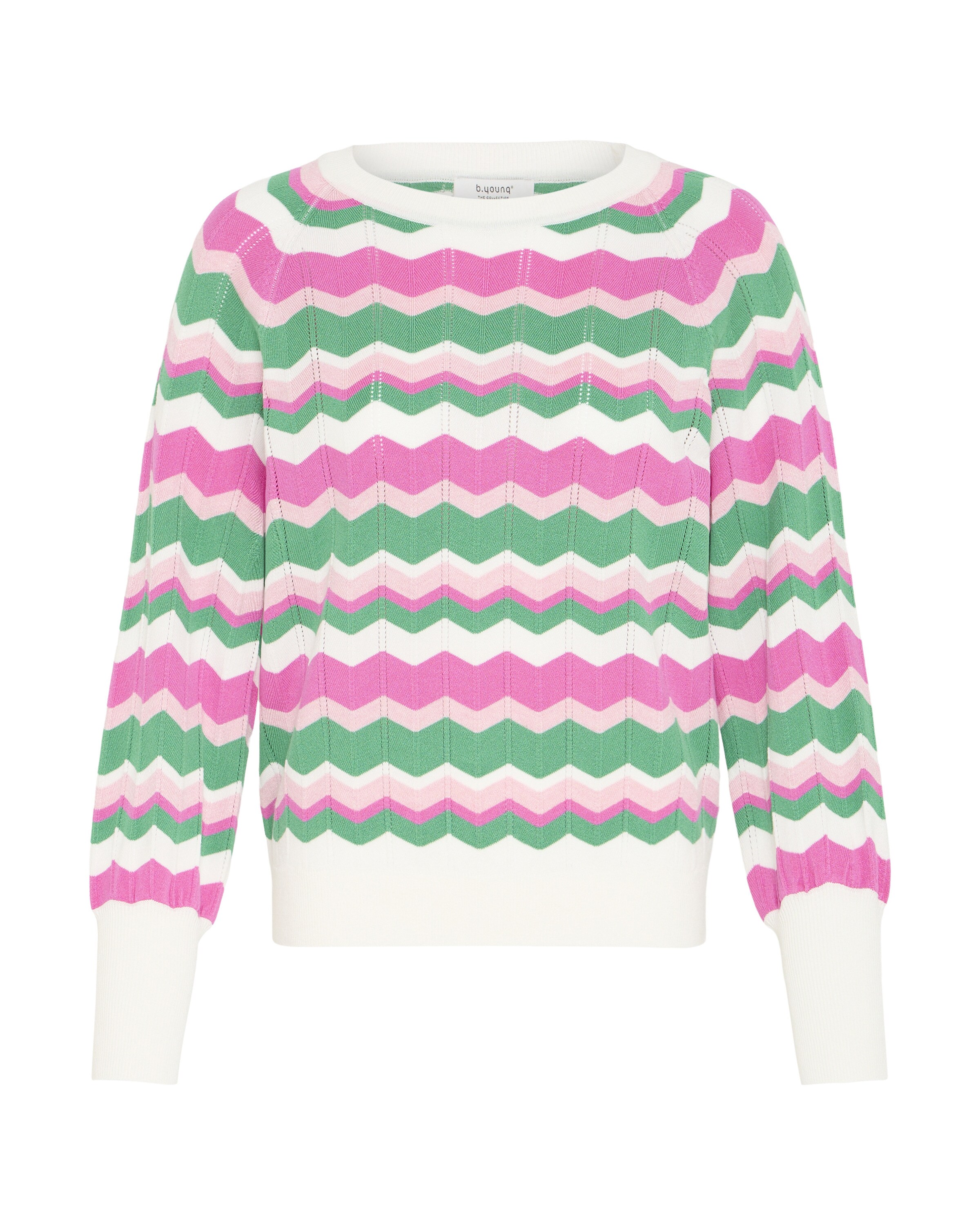 b.young Jersey 'MMORLA' en L en verde / rosa / blanco, Vista del producto