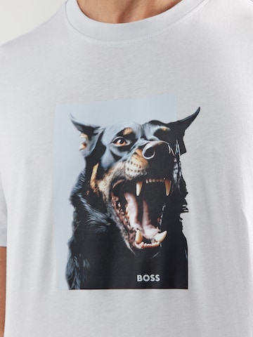 BOSS T-Shirt 'Dobermann' in Grau