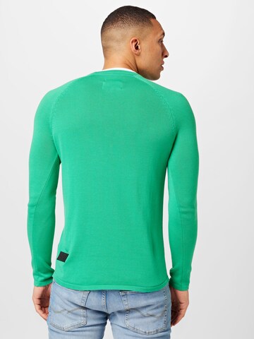 TOM TAILOR DENIM Sweater in Green