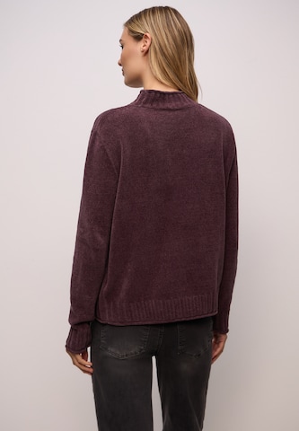 STREET ONE Sweater 'Chenille' in Purple