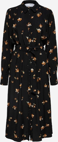 Selected Femme Petite Shirt Dress 'Petite' in Black: front