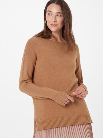 VILA Sweater 'Ril' in Brown: front