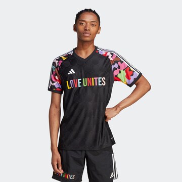 ADIDAS PERFORMANCE Tricot 'Pride Tiro' in Zwart: voorkant