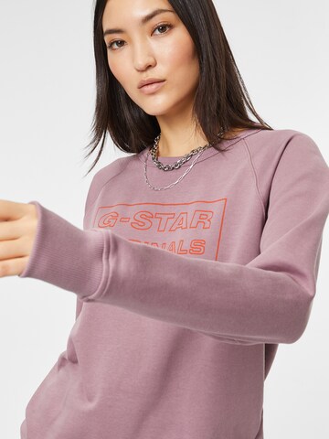 G-Star RAW Sweatshirt i lilla