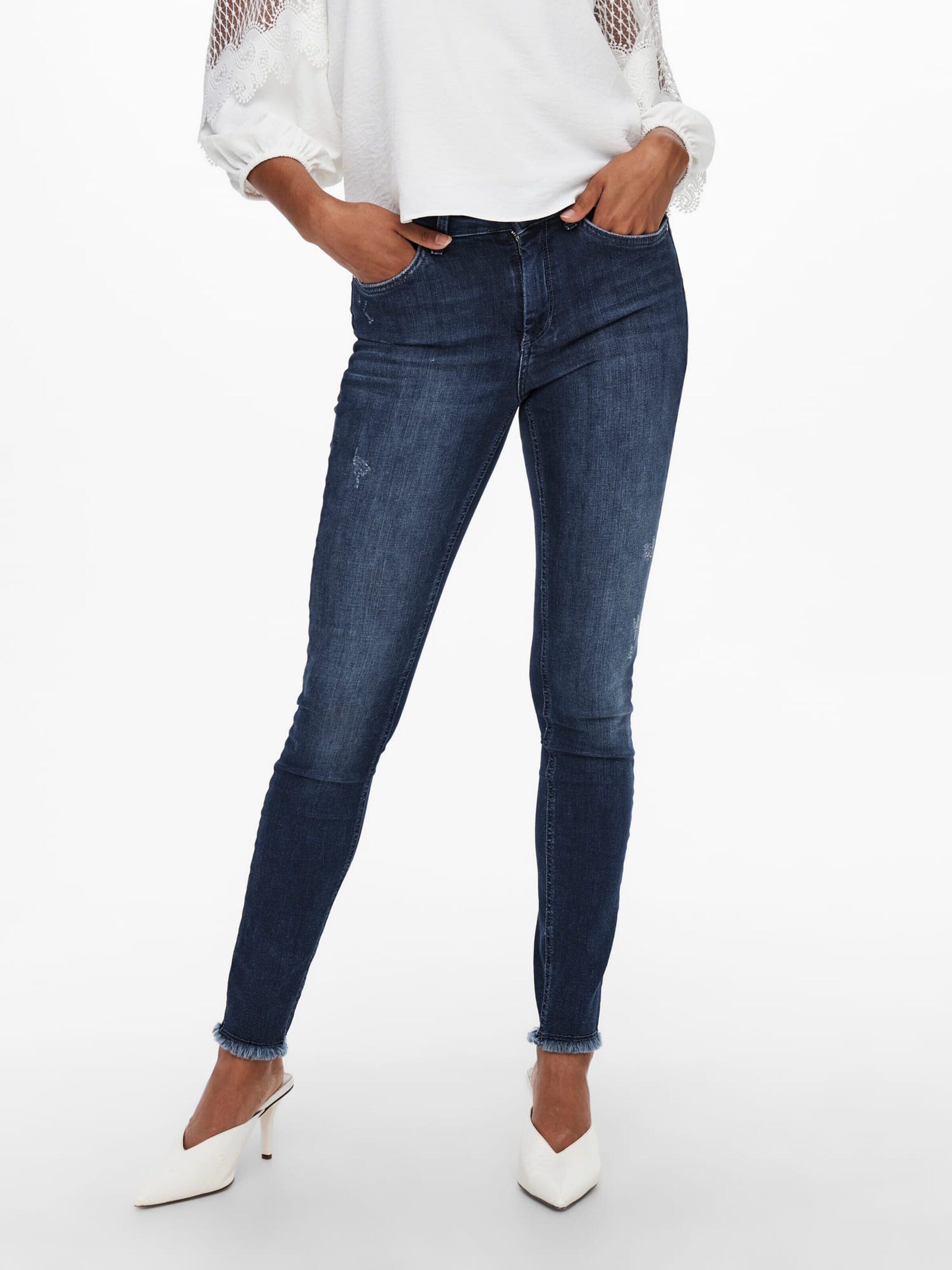 ONLY Baggy Jeans 'Blush' in Blauw