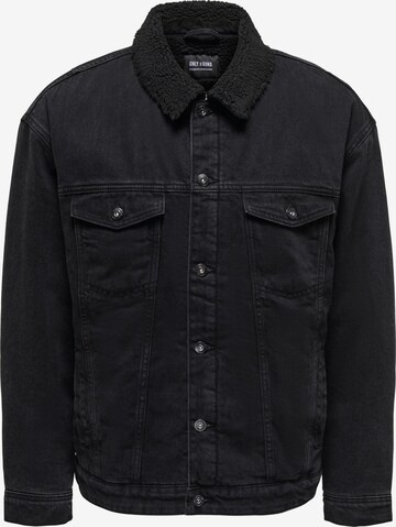 Only & Sons - Chaqueta de entretiempo 'Rick' en negro: frente