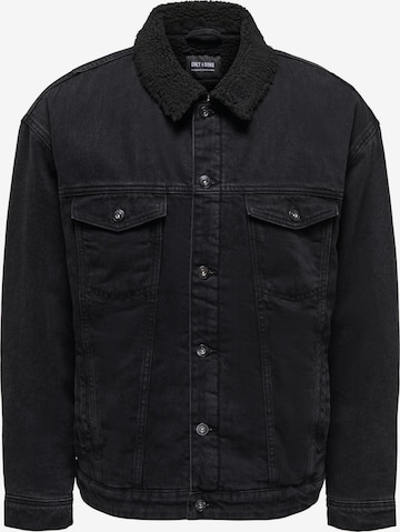 Only & Sons Between-season jacket 'RICK' in Black: front