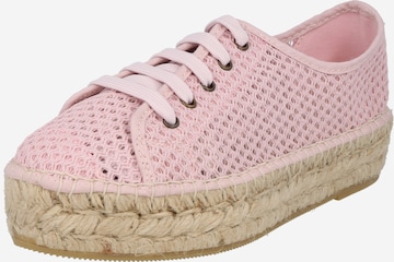 espadrij l´originale Fűzős cipő - rózsaszín: elől