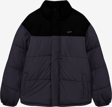 Pull&Bear Winter jacket in Blue: front