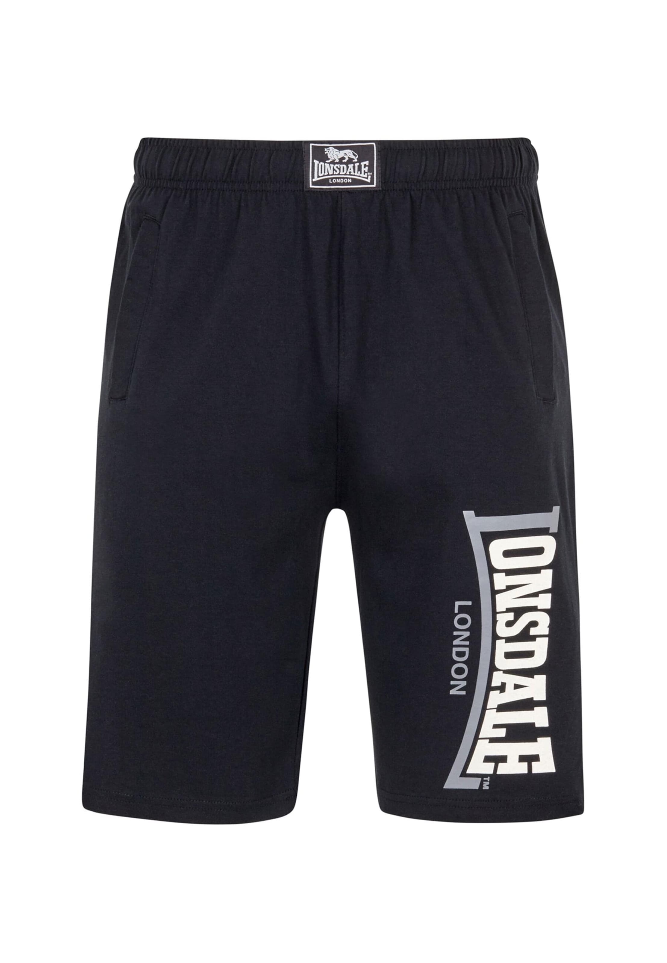 regular Pantaloni 'Jam' di LONSDALE in nero: frontale