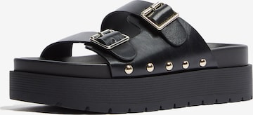 Mule Bershka en noir : devant