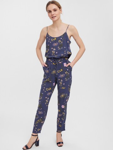 VERO MODA Tapered Broek in Blauw