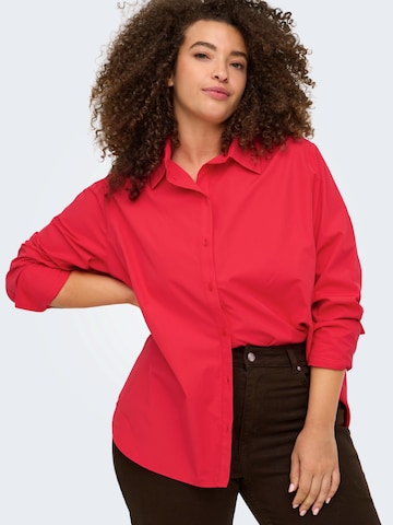 ONLY Carmakoma Blouse 'CAROREGON ALVA' in Red