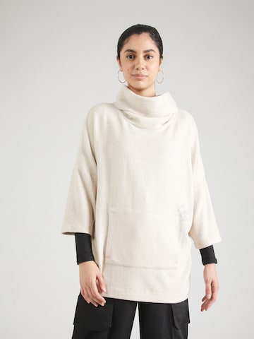 Soccx Oversized Sweater in Beige: front