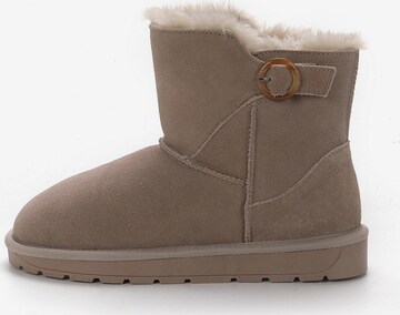 Gooce Boots 'Gisela' in Beige: voorkant