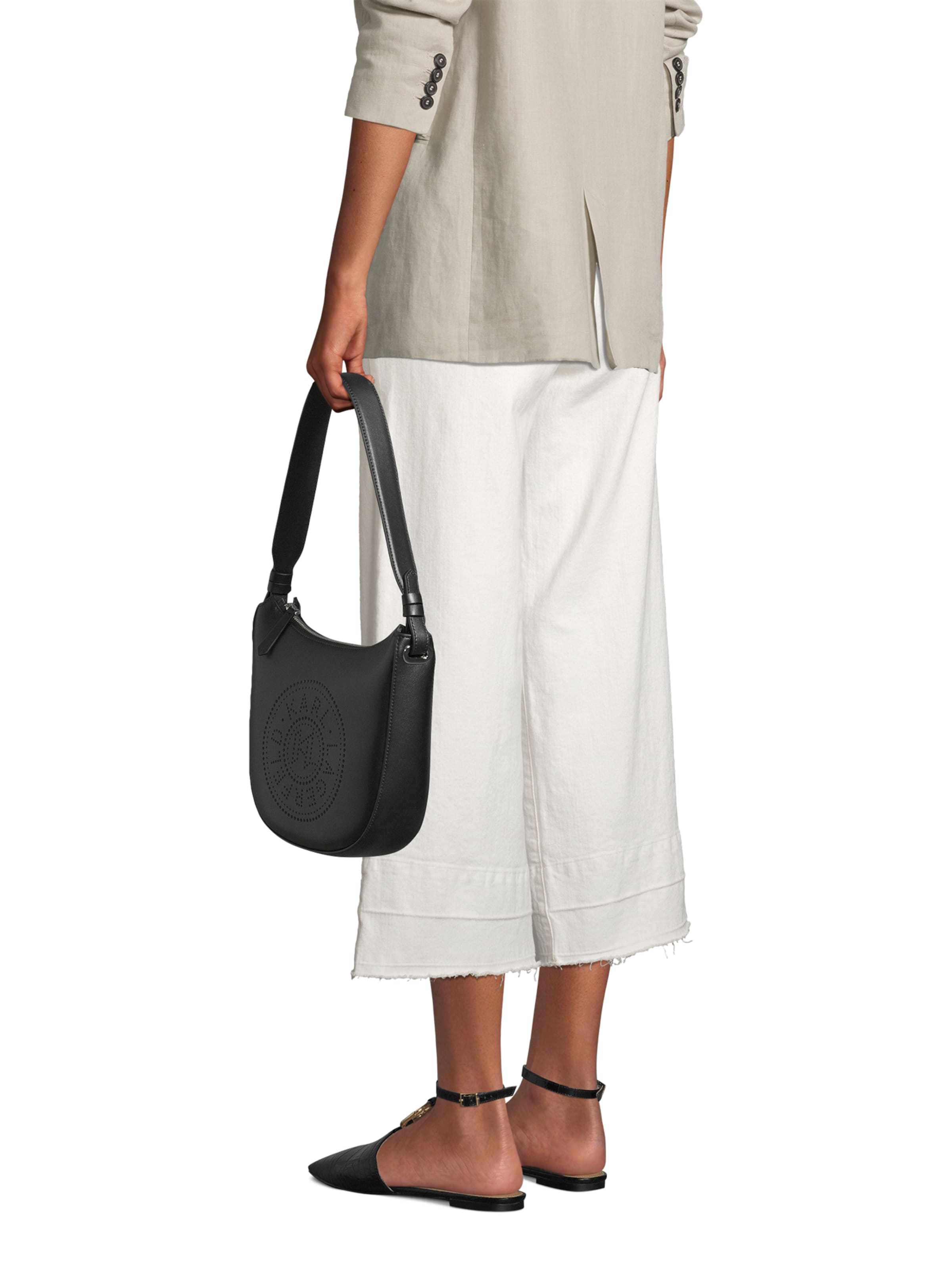 Karl Lagerfeld Torba za čez ramo 'K/Circle Moon' | črna barva