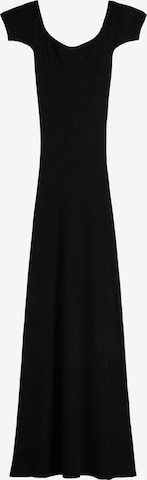 Bershka Knitted dress in Black: front