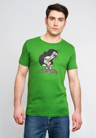 LOGOSHIRT Shirt in Groen: voorkant