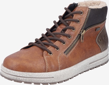 Rieker Lace-Up Boots in Brown: front