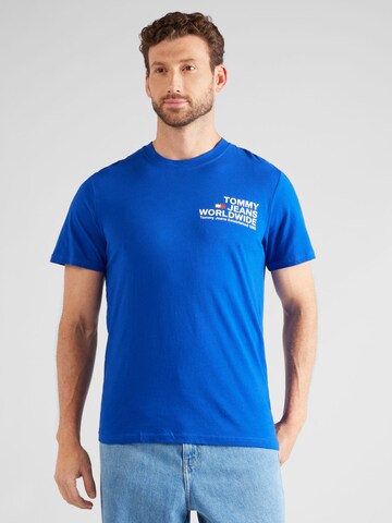 T-Shirt Tommy Jeans en bleu : devant