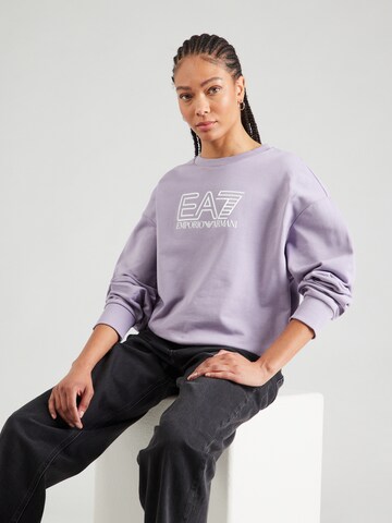 EA7 Emporio Armani Свитшот в Лиловый: спереди