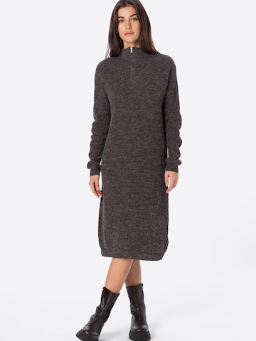 ICHI Knitted dress 'Ihnovo' in Brown: front